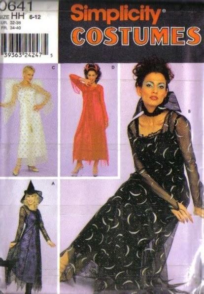 Simplicity Adult Halloween Costume Sewing Pattern Unisex And Sexy Misses Sizes Ebay