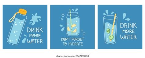 Drink More Water Poster Royalty-Free Images, Stock Photos & Pictures | Shutterstock