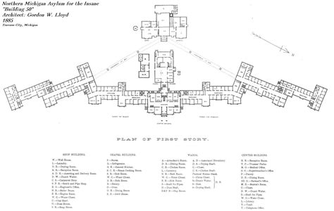 Traverse City Asylum Census Records Traverse Asylum Layout