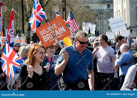 Brexit Day Protest In London Editorial Photo Image Of Signs Protest