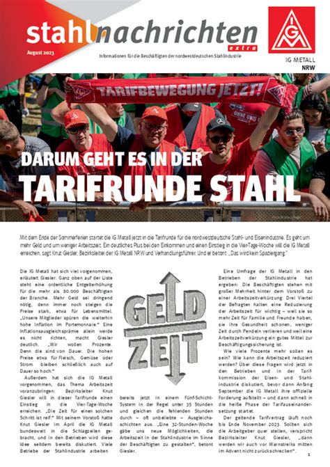 Darum Geht Es In Der Tarifrunde Stahl IG Metall Salzgitter Peine