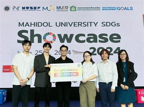 ICT Mahidol student received funding to enhance innovation at the “Mahidol SDGs Impact Challenge ...