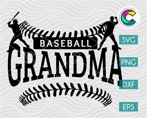 Baseball Grandma Svg Png Dxf Eps Creative Vector Studio