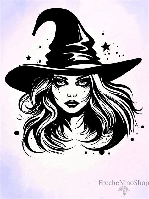 Witch Svg File Witch Cricut File Witch Silhouette Svg Etsy