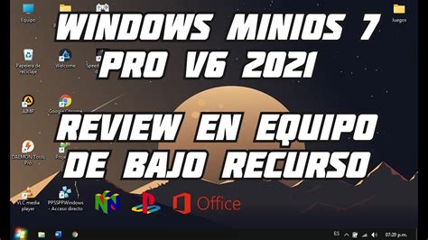 Windows Minios Pro V Review En Equipo De Bajo Recurso