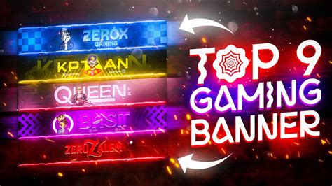 Top 9 Gaming Banner Custom Psd Templates 2 Youtube