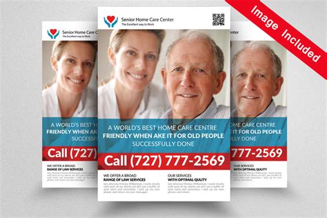 Elderly Care Flyer Template By Designhub Thehungryjpeg