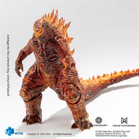 Hiya Exquisite Basic Series Godzilla King Of The Monsters Burning