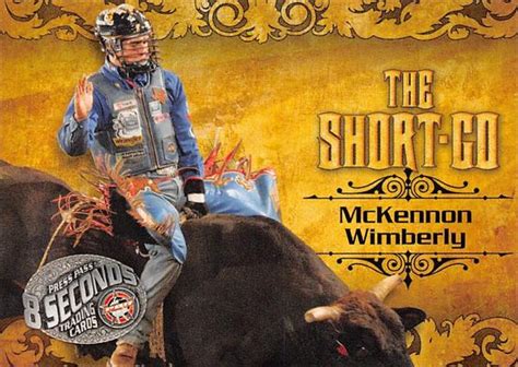 Mckennon Wimberly Trading Card Bull Rider 2008 Press Pass Bull Riding