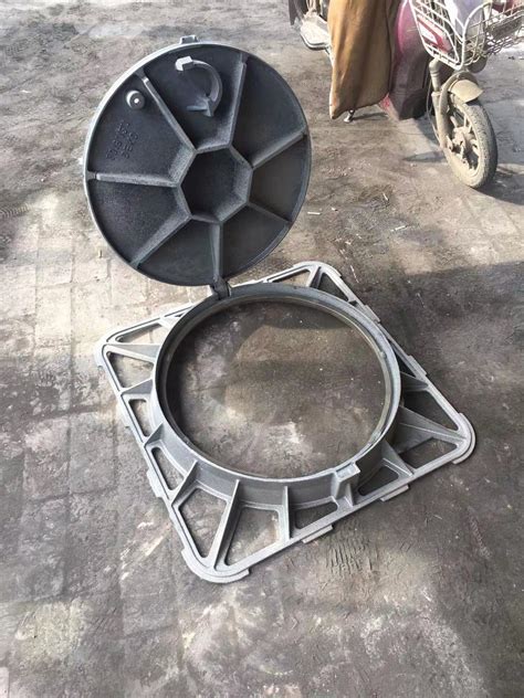 Ductile Cast Iron Square Round Access Cover D Dia Sewer Drain