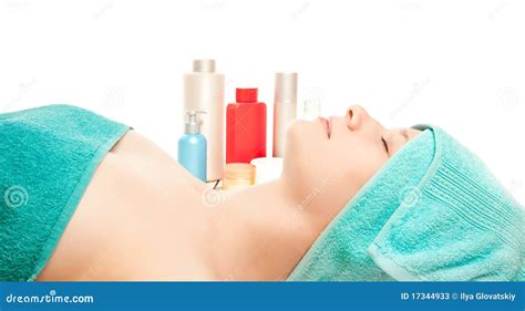 Woman At Spa Procedures Stock Image Image Of Naked Mask