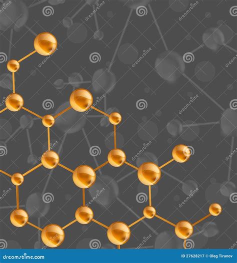 De Structuur Van De Molecule Met Exemplaarruimte Voor Uw Tekst Vector