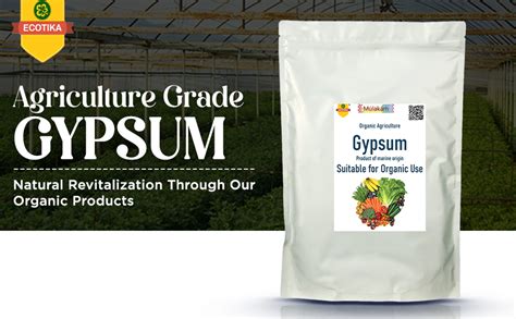 Ecotika Marine Gypsum For Plants Grams Fit For Organic