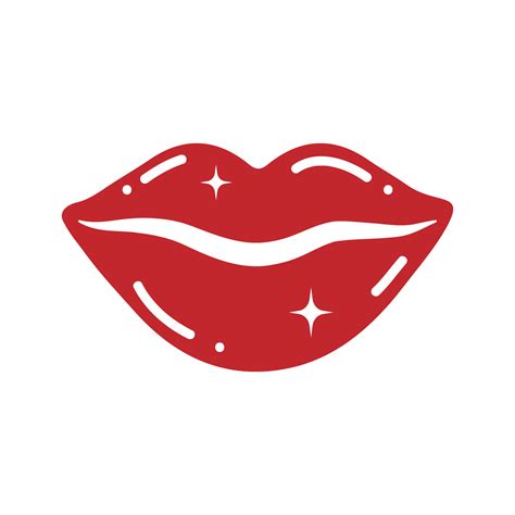 Lips Vector Icon Set Kiss Illustration Sign Collection Woman Symbol