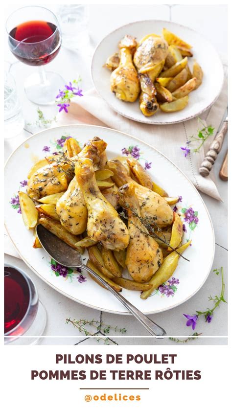 Pilons De Poulet Et Pommes De Terre R Ties Au Four Recettes De