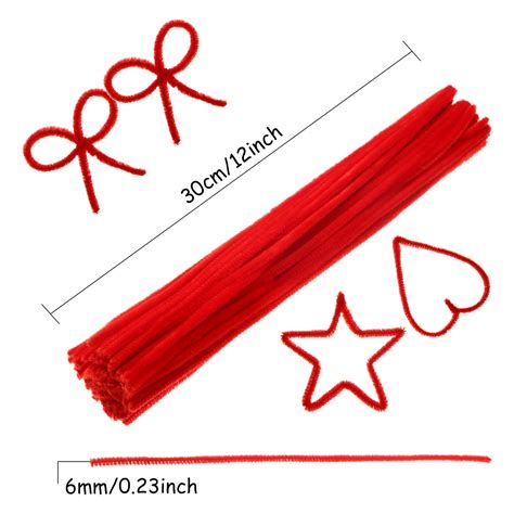 400 Pieces Jumbo Chenille Fluffy Chenille Stem Pipe Cleaners For Diy