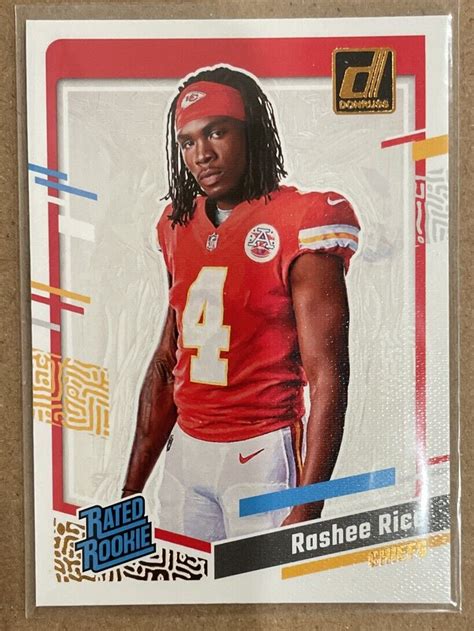 Panini Donruss Rashee Rice Rated Rookie Canvas Portrait Ebay