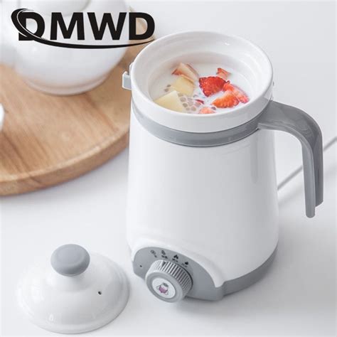 DMWD Mini Automatic Electric Kettle Boiler Ceramics Soup Stew Porridge