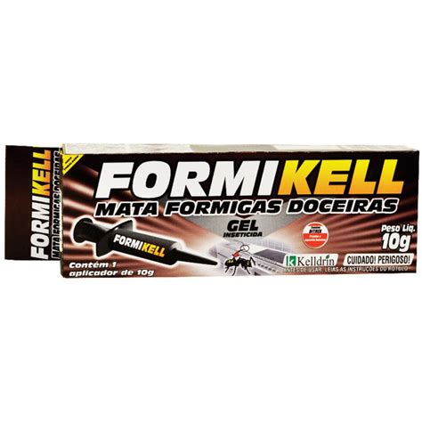 FORMICIDA FORMIKELL SERINGA GEL 10G INSETICIDA COMBATE MATA FORMIGA