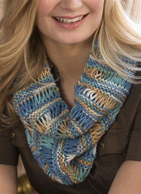 Free Knitting Pattern For One Skein Drop Stitch Cowl This Easy Cowl