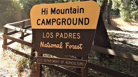 Los Padres National Forest Hi Mountain Campground