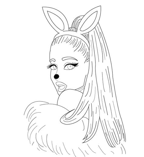 Ariana Grande Coloring Pages To Print Free Printable Coloring Pages