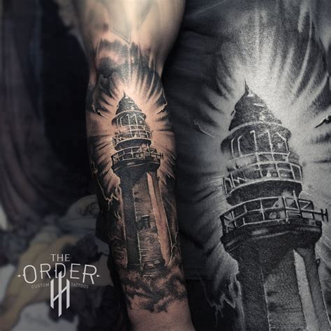 Lighthouse Tattoo The Order Custom Tattoos The Order Custom Tattoos