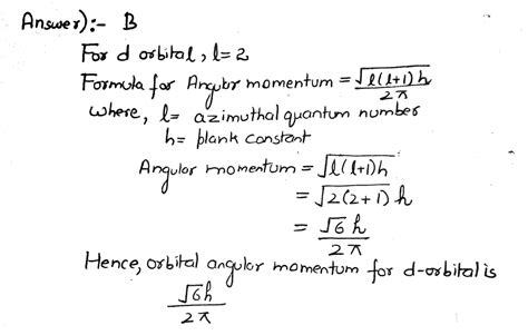 Angular Momentum Quantum Number