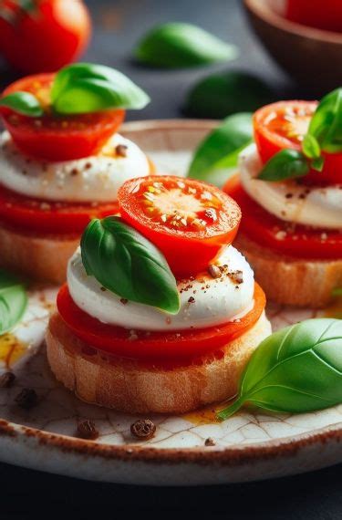 Canap S De Tomate Con Mozarella Muy Ricos Comidas Para Cenar