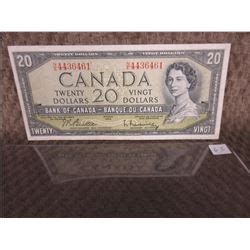 1 - 1954 Canadian 20 Dollar Bill