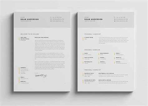 Resume Modern Layout