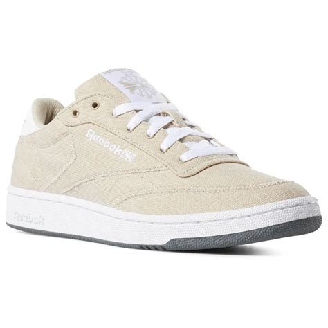 Reebok Club C 85 Canvas Shoes Beige Reebok Us Canvas Shoes