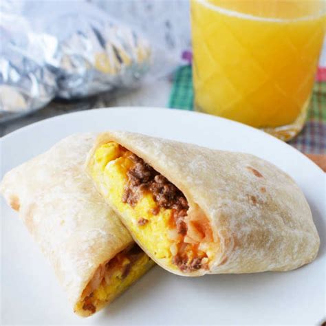 Freezer Breakfast Burritos Recipe Easy Breakfast Idea