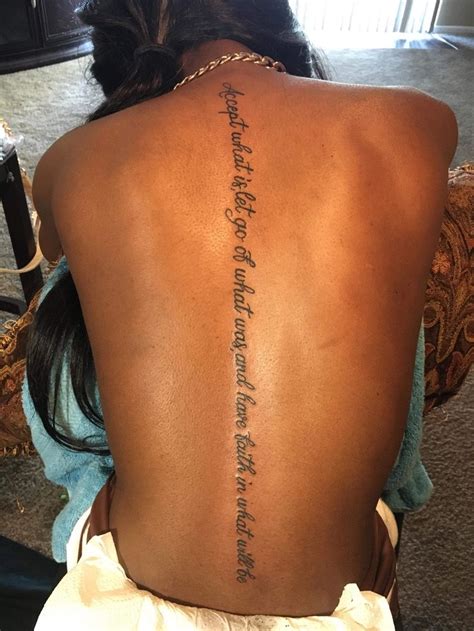 Spine Tattoo Quotes For Females Printable Calendars At A Glance