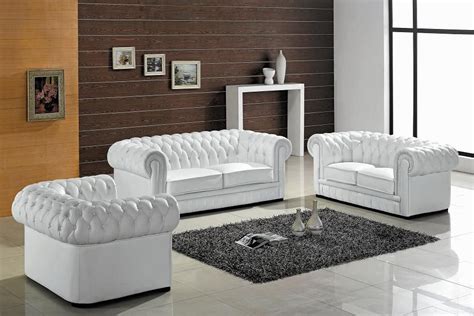 Modern White Leather Sofas - sofa living room ideas