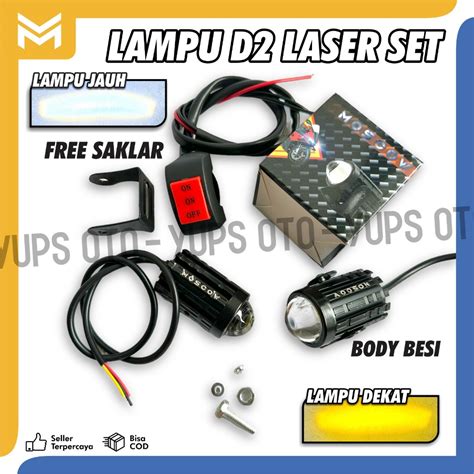 Jual Lampu Laser D Set Saklar Pcs Laser Foglamp D Superbright High