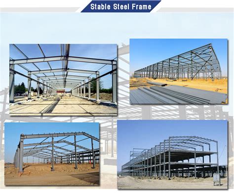 Heavy Prefab Steel Frame Structure Fabrication Pre Engineered Metal