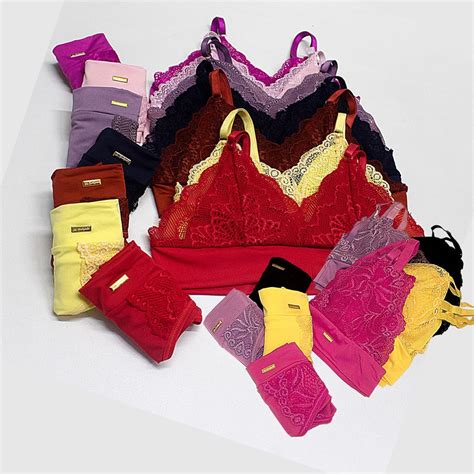 Kit 10 Conjunto De Lingerie Adulto Micro Calcinha Fio Dental Shopee Brasil