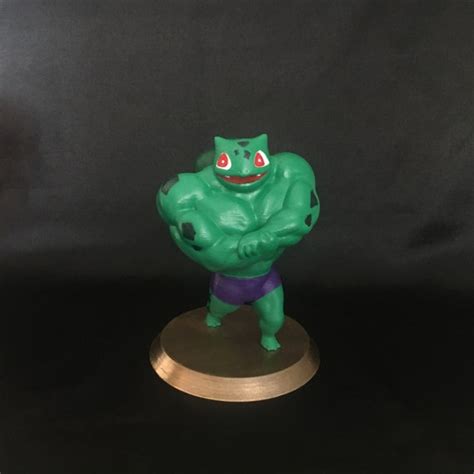 Ultra Swole Bulbasaur Pokemon Figure Ultra Swole Bulbasaur Etsy