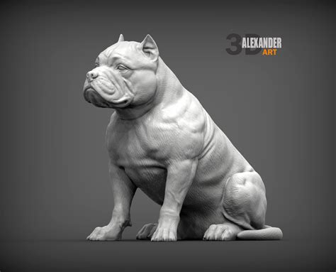 Файл Stl American Bully 3d Print Model・3d модель для печати скачать・cults