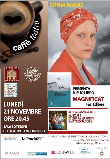 Caff Letterario Magnificat Sonia Aggio Fondazione San Domenico