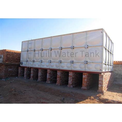 Rectangular Insulated FRP GRP Fiber Glass Rain Water Tank For Fire