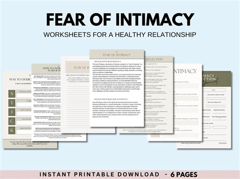 Fear Of Intimacy Worksheets Couples Counselling Couples Therapist Carriage Counselling