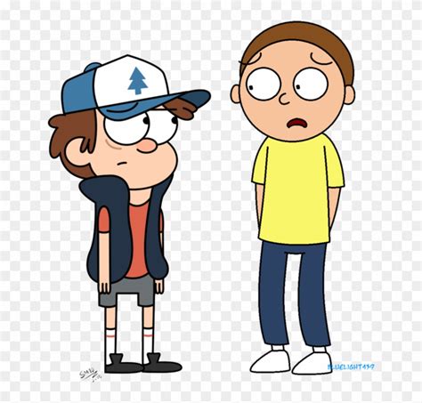 Dipper And Morty By Supermaster10 Cartoon Free Transparent Png