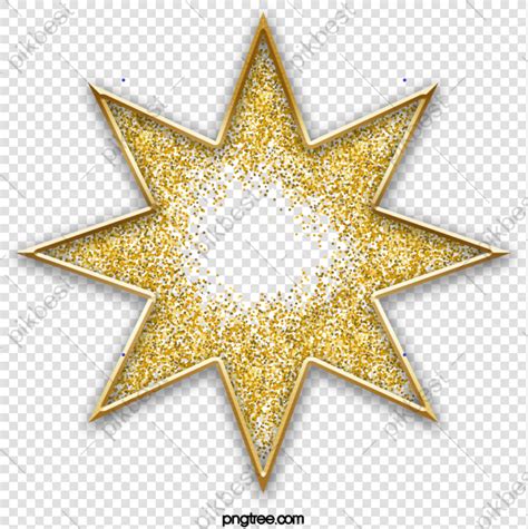 Gold Powder Creative Drawing Three Dimensional Stars Psd Png Images