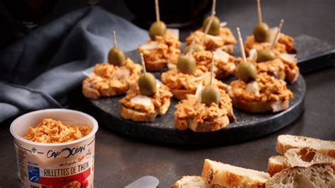 Pintxos Aux Rillettes De Thon Msc Chorizo Fromage De Brebis Olives