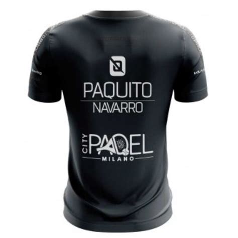 Camiseta Oficial Bullpadel Odeon Paquito Navarro Negra Paleteros Es