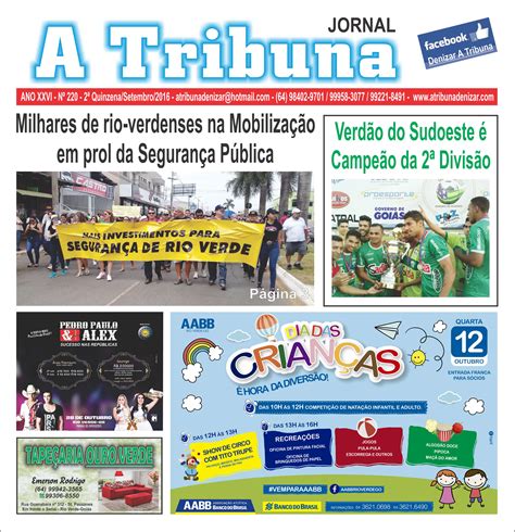 Jornal A Tribuna edição nº 220 Jornal A Tribuna Jornal mais