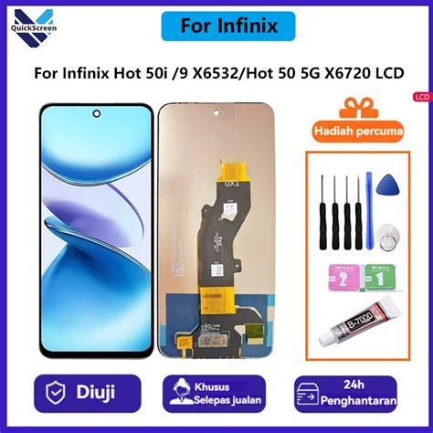 QuickScreenFor Infinix Hot 50i X6531 X6531B Infinix Smart 9 X6532
