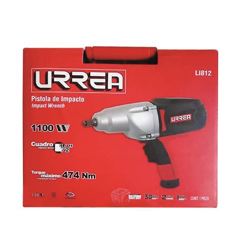 Pistola Impacto 1 2 1100W 3000Gpm 350Ft Lb Rever Urrea Li812 URREA